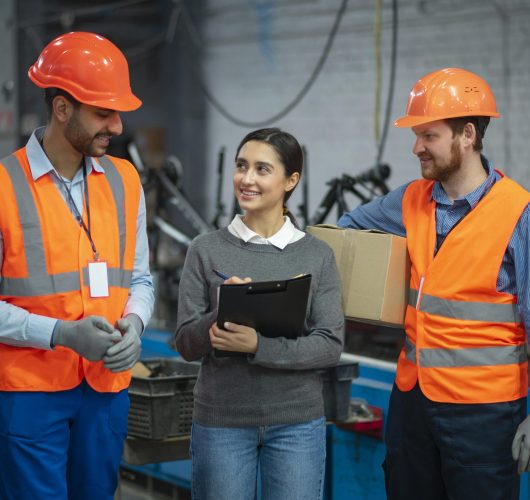 people safety equipment their workplace